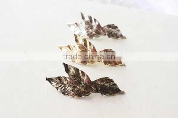 2016 New Metal Clip,Retro Leaf Spring Clip,alloy Leaf Hairpin Headdress for Ladies photo-5