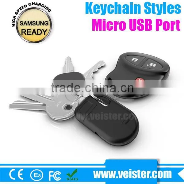 Portable Mini USB Data Cable With Keychain for Samsung photo-2