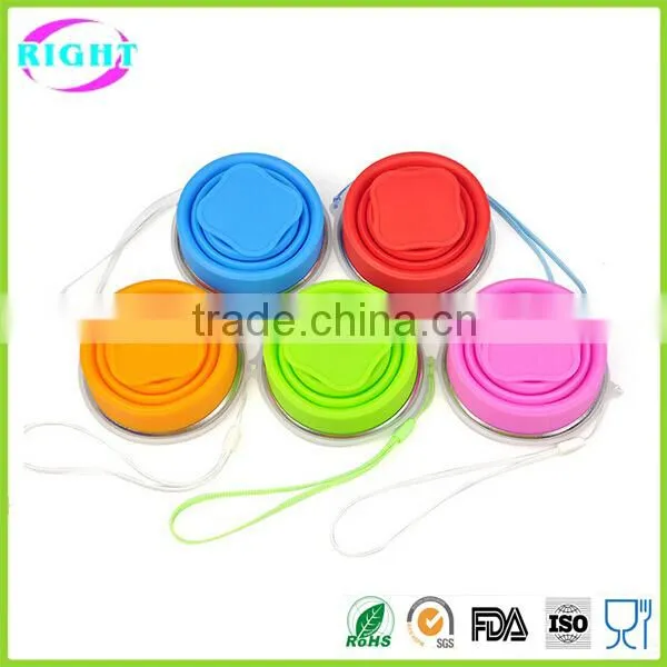 Food Grade Foldable Drinkware Collapsible Silicon Cup photo-2