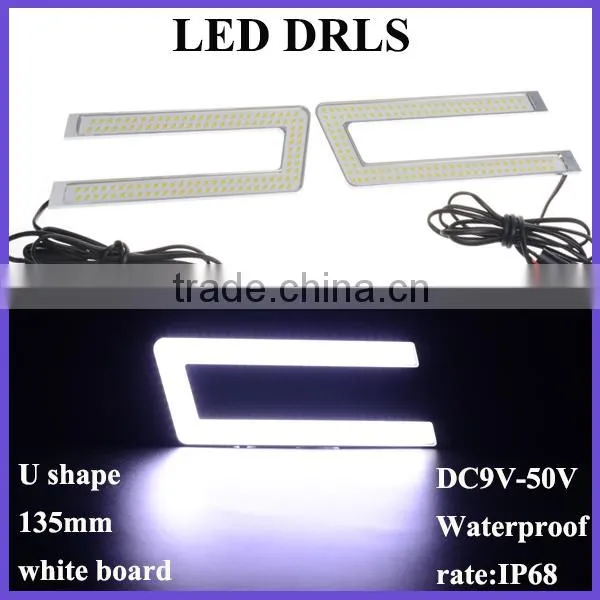 Universal Aluminium Waterproof Car LED DRL, Hiway Auto LED DRL Turn Signal Light photo-2
