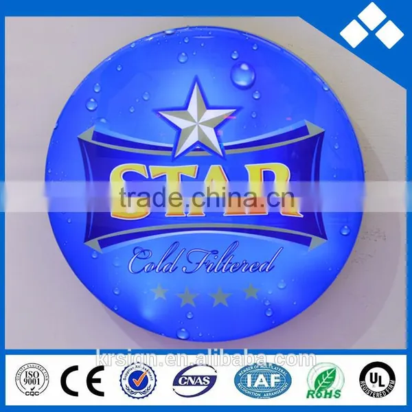 Round Acrylic Display Light Box at Factory Price