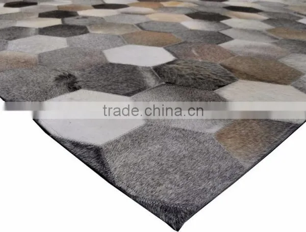 Hair-On Cowhide Leather Carpet M-108 photo-4
