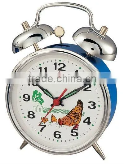 4 Inch Metal Case Mechanical Alarm Clock Movement, Desktop Clock Mechanism, Bedside Clock photo-6