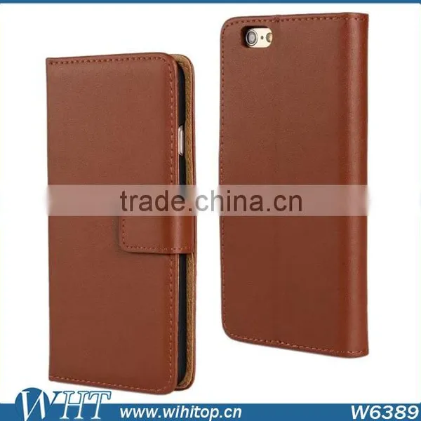 Luxury Genuine Leather Cover Case For IPhone 6 Plus 5.5 Inch Wholesale Case photo-2