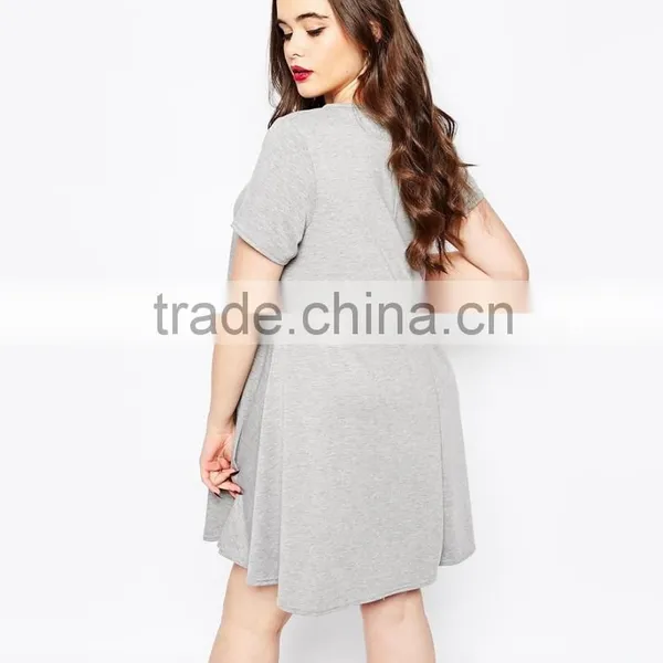 Clothes Casual Plus Size Shirt Dress XXXL Short Sleeve Fat Women photo-2
