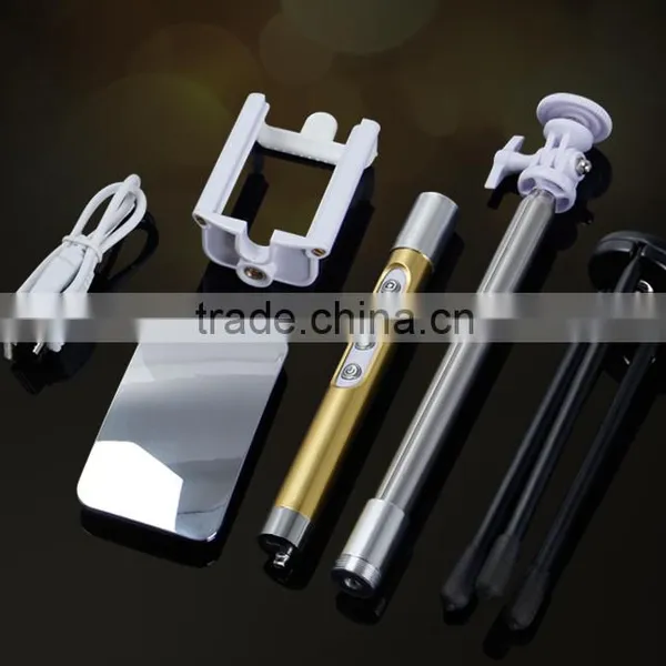 Fashion Metal Selfie Stick Selfie Stick With Bluetooth Control With Optional Tripod photo-3