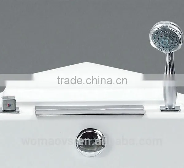 Indoor Clear Glass Window Acrylic Sexy Massage Bathtub photo-2