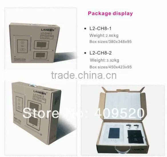 Hot-sale PLC Digital Wireless Video Intercom Kit for Villas/wireless Video Door Phone System for Villa photo-5