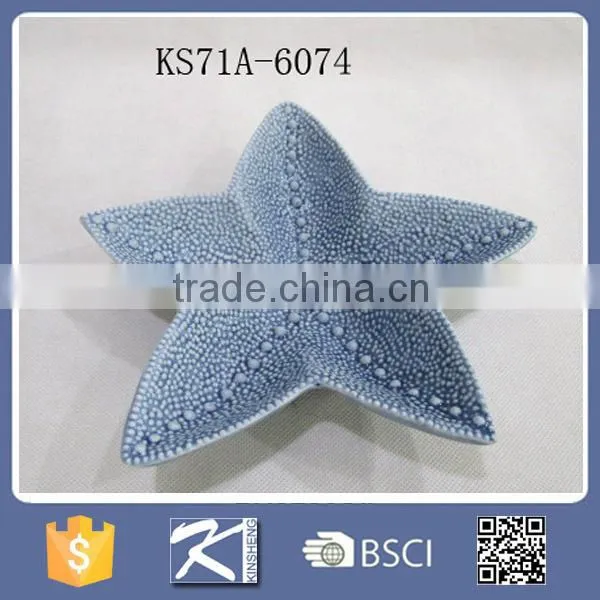 Hot Sale New Design Starfish Shape Ceramic Dish/soap Plate photo-2