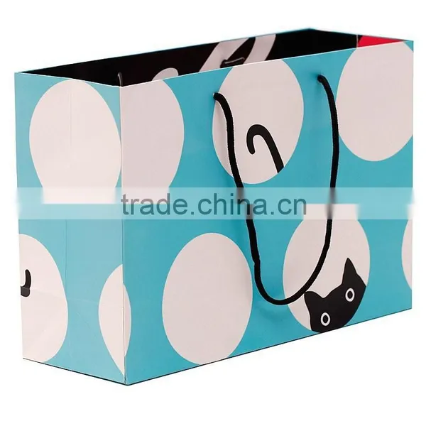Thin Cotton Handles Paper Bag Paper Bag Gift Bag Shopping Paper Bag Low Price Customized Logo photo-4