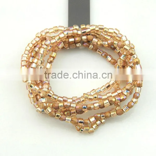 New Fashion Multilayer Colorful Seed Bead Wrap Bracelet photo-5