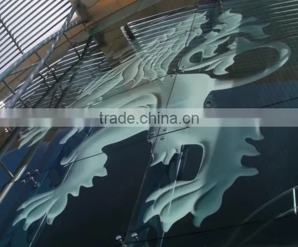 Safety Tempered Clear Float Glass Printing Architectural Glass photo-3