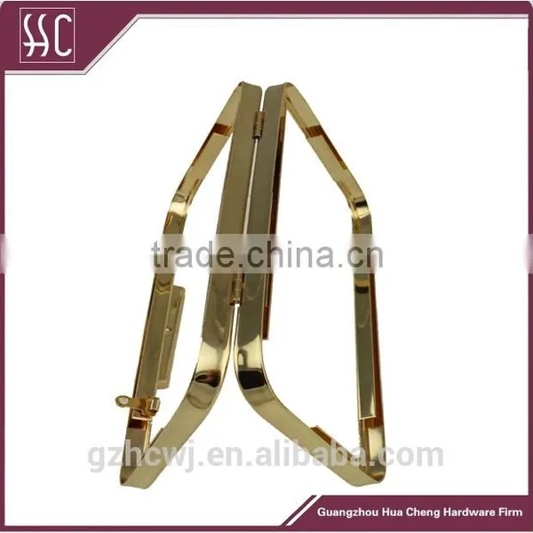 18*10cm High Quality Gold Plating Metal Purse Frame &clutch Bag Metal Frame photo-2