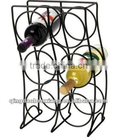 wrought iron wine rack/ wine stand from China 2012 new decoration