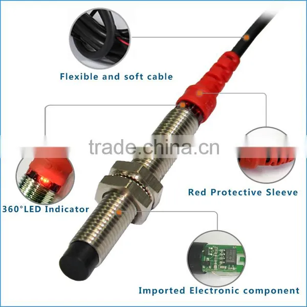 F&C M8 SN 2mm Non-shield 5v dc Inductive Proximity Sensor With CE photo-2