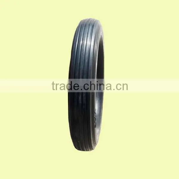 Semi Pneumaitc Rubber Tire 6"X1"rib Tread