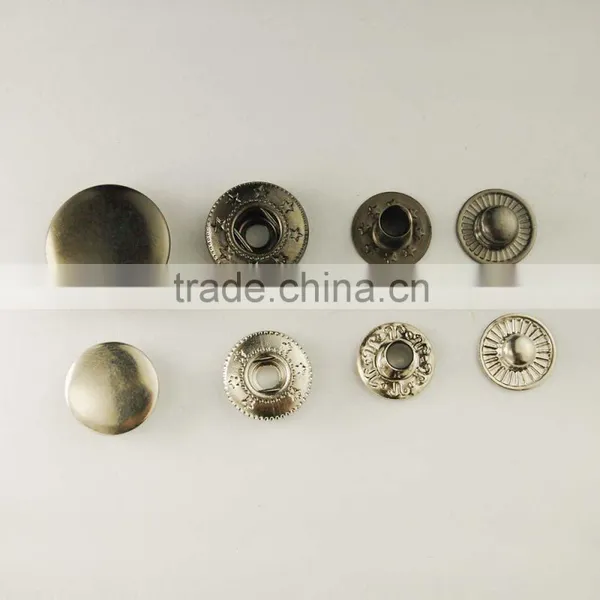 2 Parts Metal Snap Button Snap Fastener Wholesale photo-3