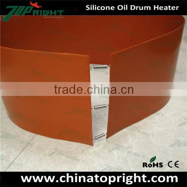 Flexible Spring Fixed Silicone Rubber Oil Tank Blanket Heater With Veclro and p photo-3