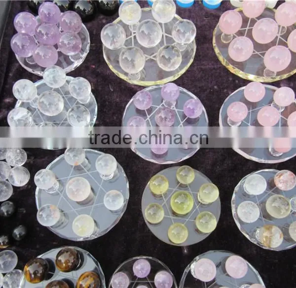 2015 New Coming Factory Direct Colorful Natural Crystal Balls/ Seven Star Crystal Balls Array photo-2