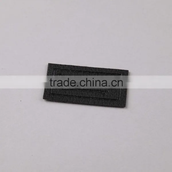Bespoke Embossed Private Logo Faux Leather Patch photo-3