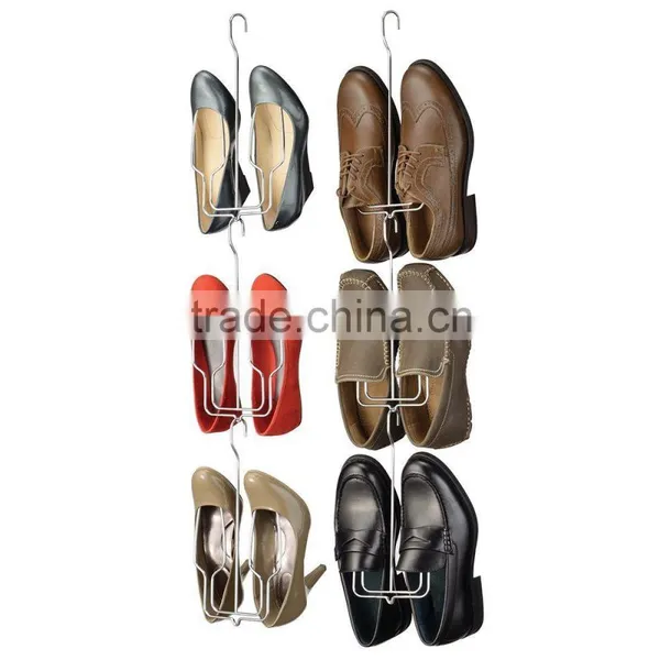 Chrome Closet Organizer Hanger for Shoes, Set of 3 Hangers photo-6