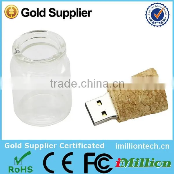 Drift Bottle USB Flash Drive, Glass Bottle USB, Transparent Bottle USB Flash Drive photo-3