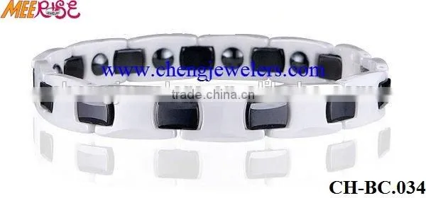 Vogue Bracelets Jewelry Black Ceramic Mens Hand Bracelets photo-4