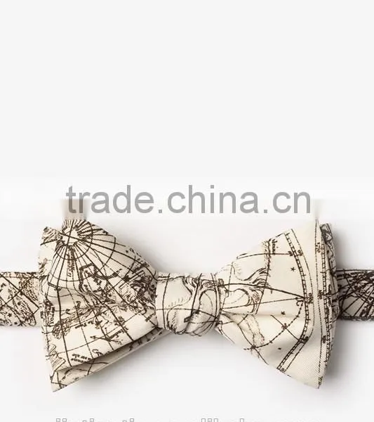 2016 Novelty Cheap Polyester Double Sided Self Tie Bow Ties for Boys photo-3