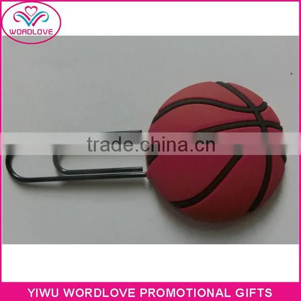 3D Football Shaped Promotional Soft PVC Magnetic Bookmark Clip photo-5