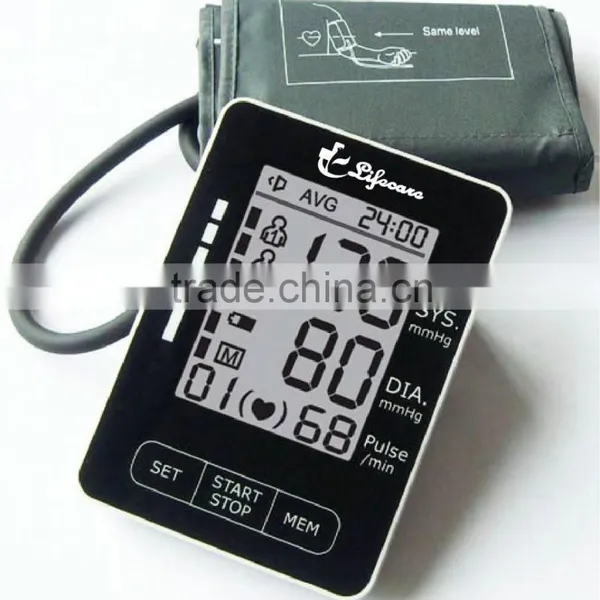 Automatic Digital Arm Blood Pressure Monitor BP-1305 Large LCD 120 Memory 2 Group WHO indicator FDA approval CE certification