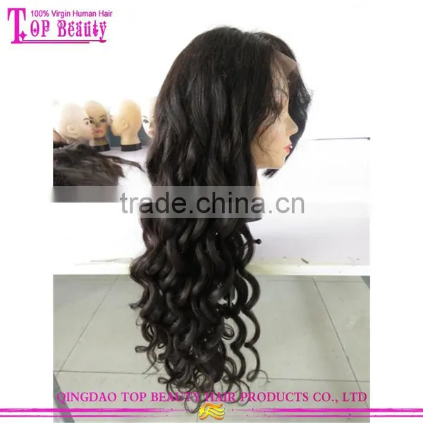 Natural Hair Line Virgin Brazilian Hair Wig Unprocess Glueless Brazilian Hair Wigs With Bangs photo-4