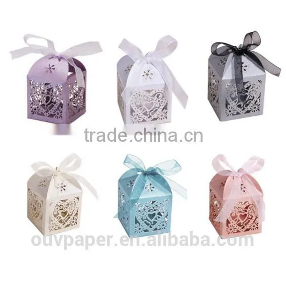 Biscuit Packaging Bag Wedding Candy Gift Party Wedding Carriage Laser Hollow Rose Candy Box photo-5