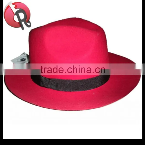 100% Australia Wool Men Blue Fedora Hats photo-5