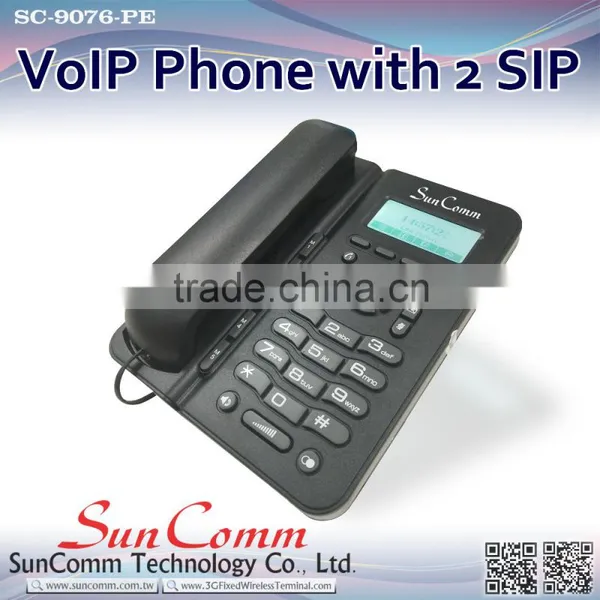 SC-9076-PE Promotion IP Phone With PoE With 2 SIP, LED for Call and Message Waiting Indication photo-2