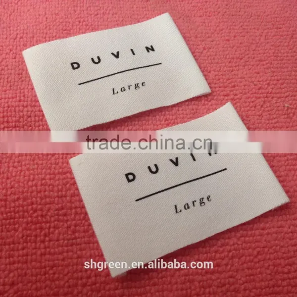 Non-toxic Cotton Printing Label,washing Cotton Tags photo-4