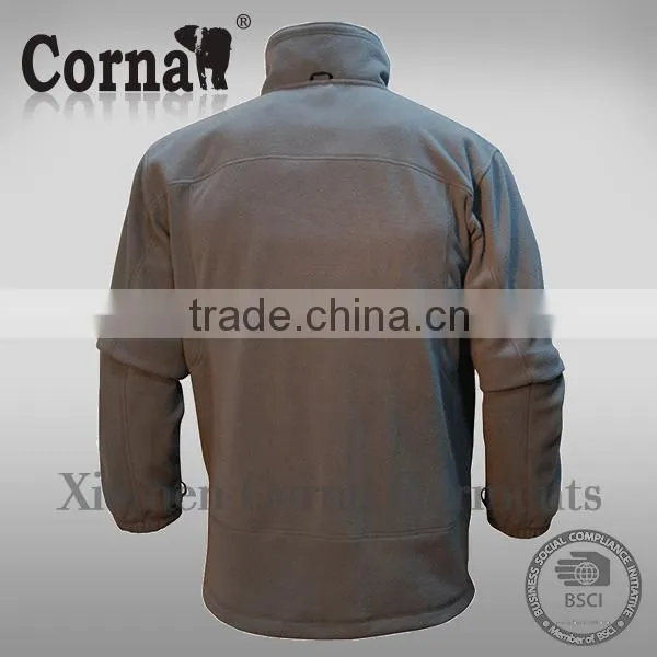 High Breathability Polar Fleece Jacket Hiking Men's Fleece Cardigan Hooded Jacket photo-3
