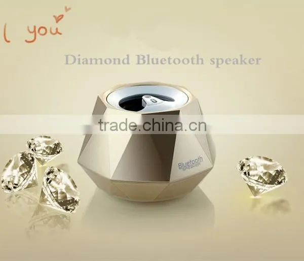 Luxurious Exquisite Diamond Shaped Bluetooth Speaker Car Bluetooth Speaker Outdoor Mini Wireless Speaker photo-2