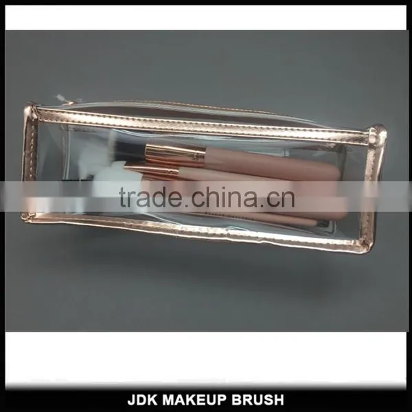 Hottest Selling 9pcs Cosmetic Miss Rose Gold Brush Set With Rose Gold Cosmetic Holder photo-6