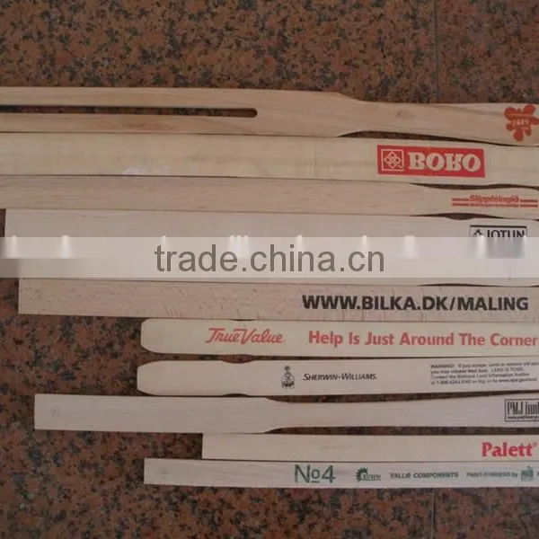 Print Oem Logo Wooden Paint Paddle, Paint Mixing Paddles, Paint Mixing Stick photo-4