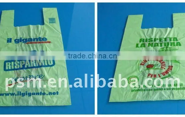 Biodegradable Eco Friendly Cornstarch Shopping Bag