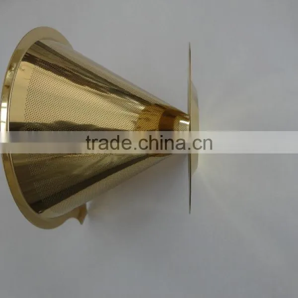 Gold Color Reusable Coffee Filter photo-2