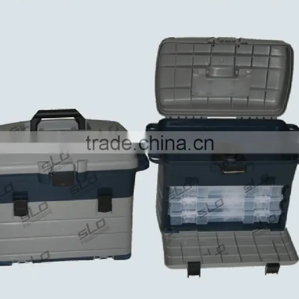 Multilayer Big Fishing Storage Plastic Box With 3pcs Tackle Accessories Box photo-2
