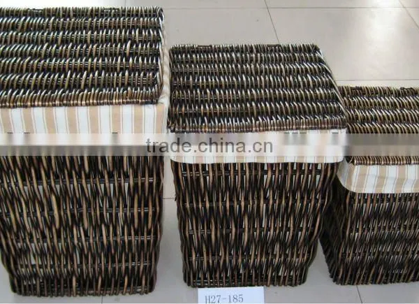 Attractive Square Willow Basket