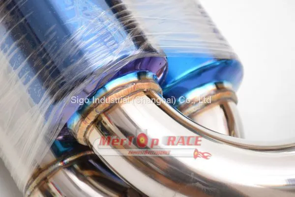 MerTop Race B** 3 SERIES E46 M3 EXHAUST BACK BOX CATBACK (TITANIUM COATED TIPS) photo-4
