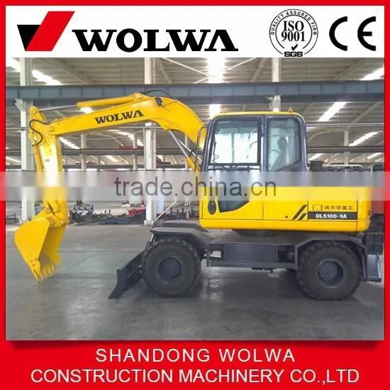 China Wolwa 10t DLS100-9A Wheel Shovel Excavator photo-3