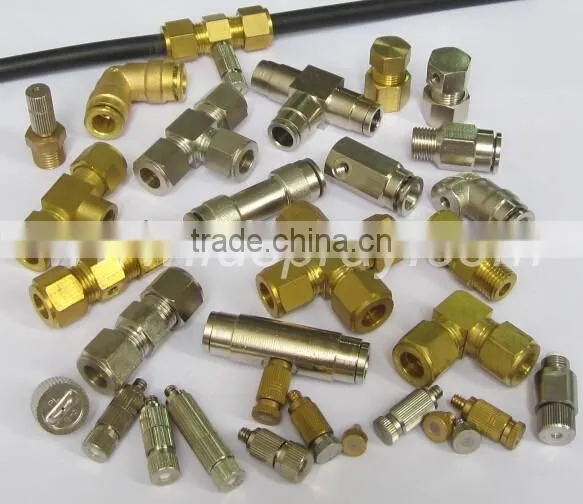 Fog Misting Nozzle With Brass Connectors,connecting Fittings and Adapter Special for 3/8" Pipe photo-3