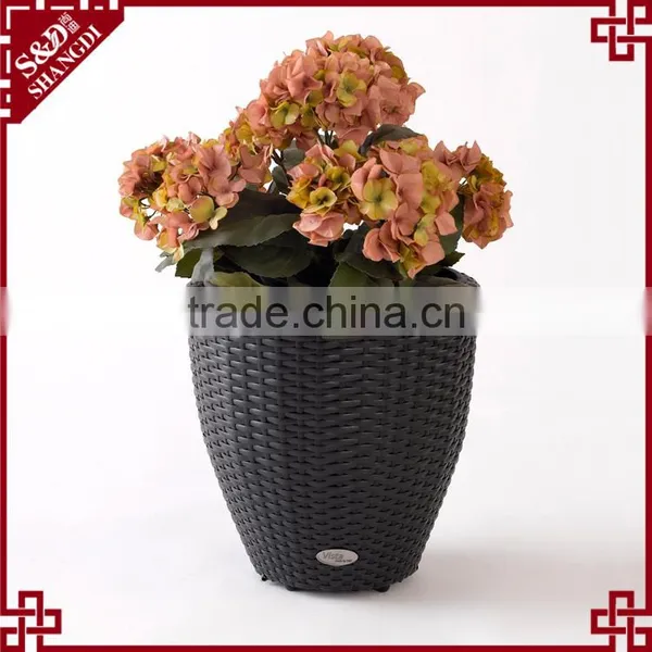 Novelty Plastic Fiber Woven Indoor & Outdoor Flower Pots For Sale photo-3