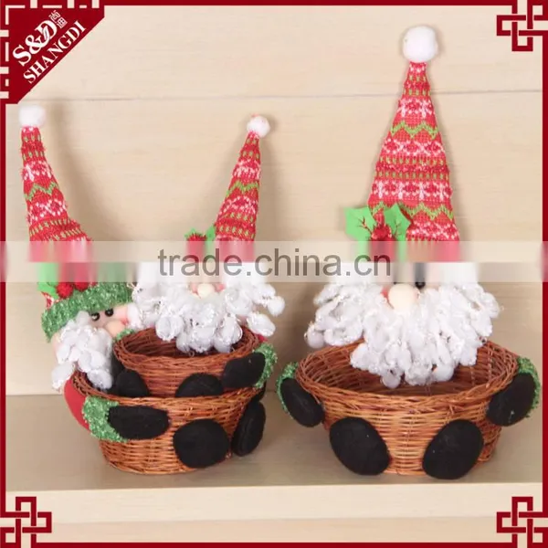 Cheap New Wicker Craft Gift Christmas Decorations Basket Made in China photo-2