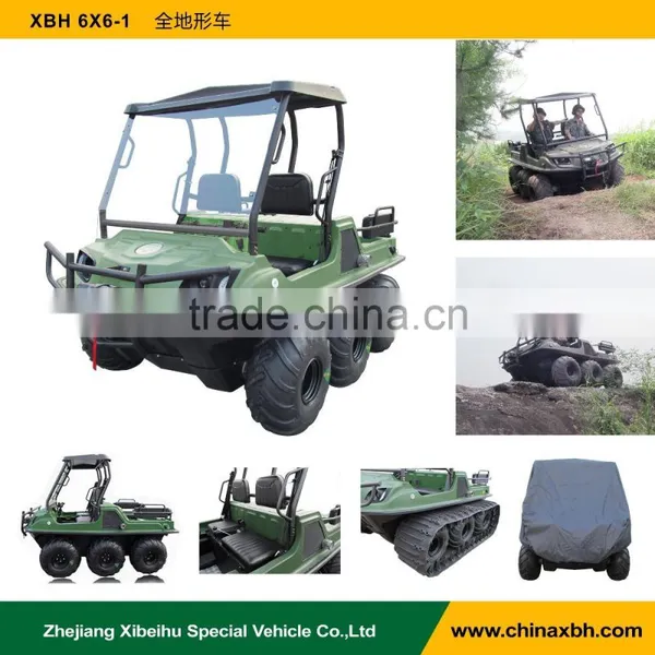 XBH 6x6-1 Economic All Terrain Vehicle Anfibio 6 Wheels 600cc Gasoline Amphibious Vehicle ATV photo-2