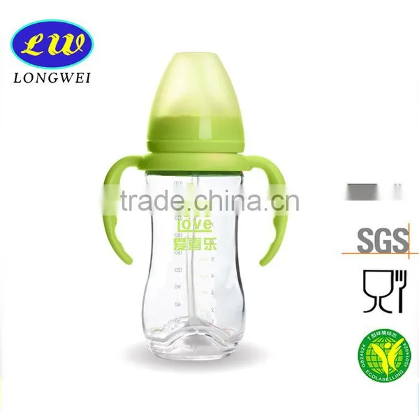 240ml Clear New Wide-neck Glass Baby Feeding Bottle Wholesale photo-2